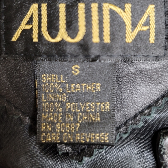 NWOT Genuine Leather Coat - Picture 3 of 4